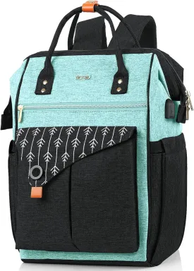 Backpack for Women School Backpack, 15.6 Inch Computer Back Pack with USB Charging Port Travel Bookbag for College Work Business, Gifts for Women Girls
