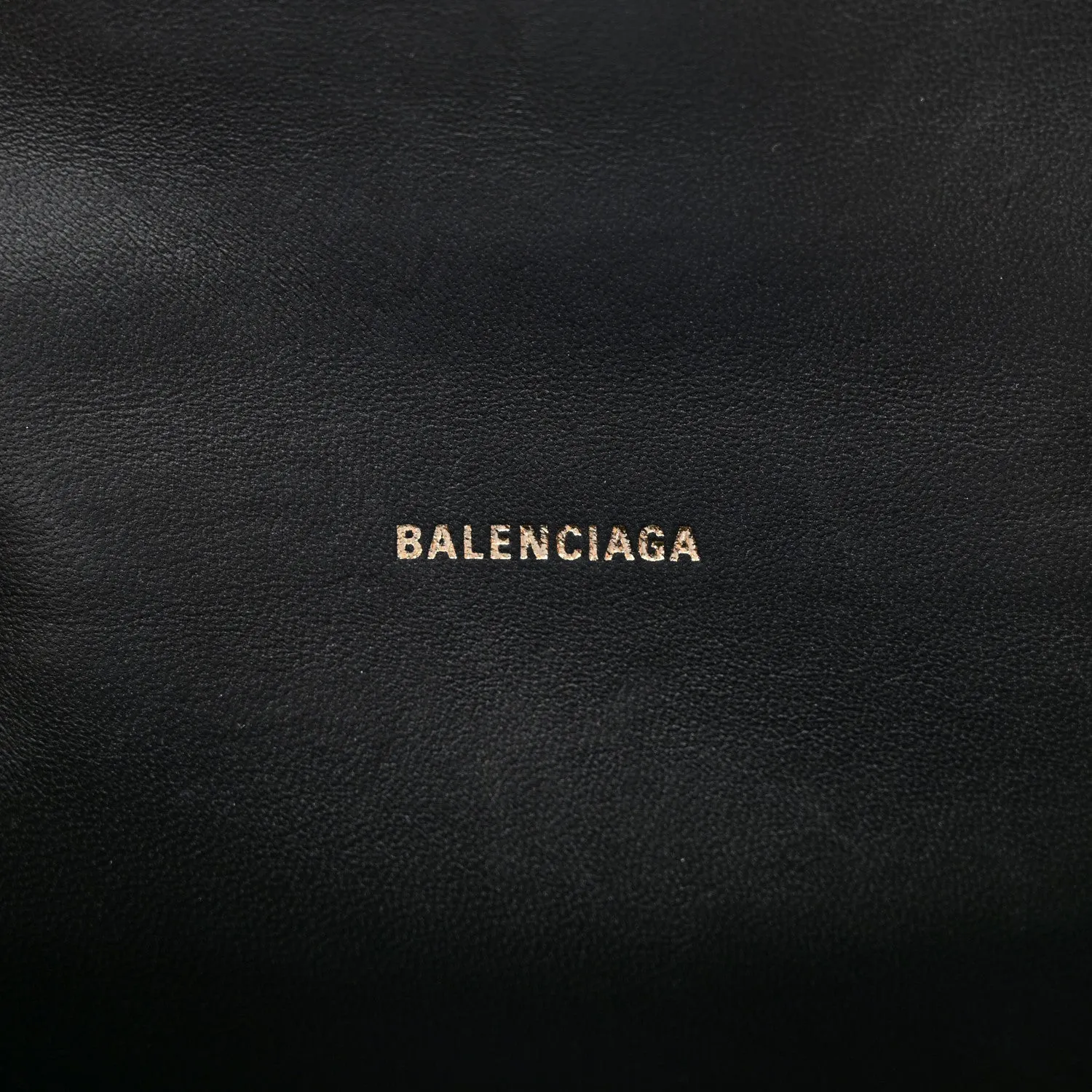BALENCIAGA SHINY CALFSKIN CROC EMBOSSED MINI HOURGLASS BAG