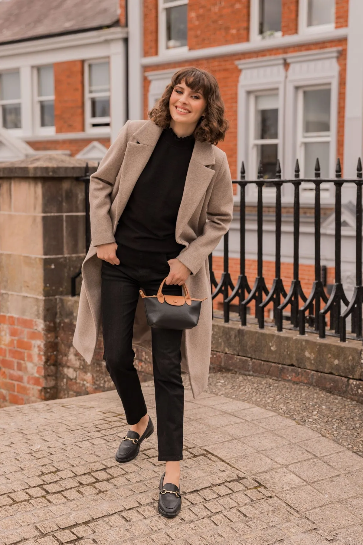 Black Mini Leather Shopper