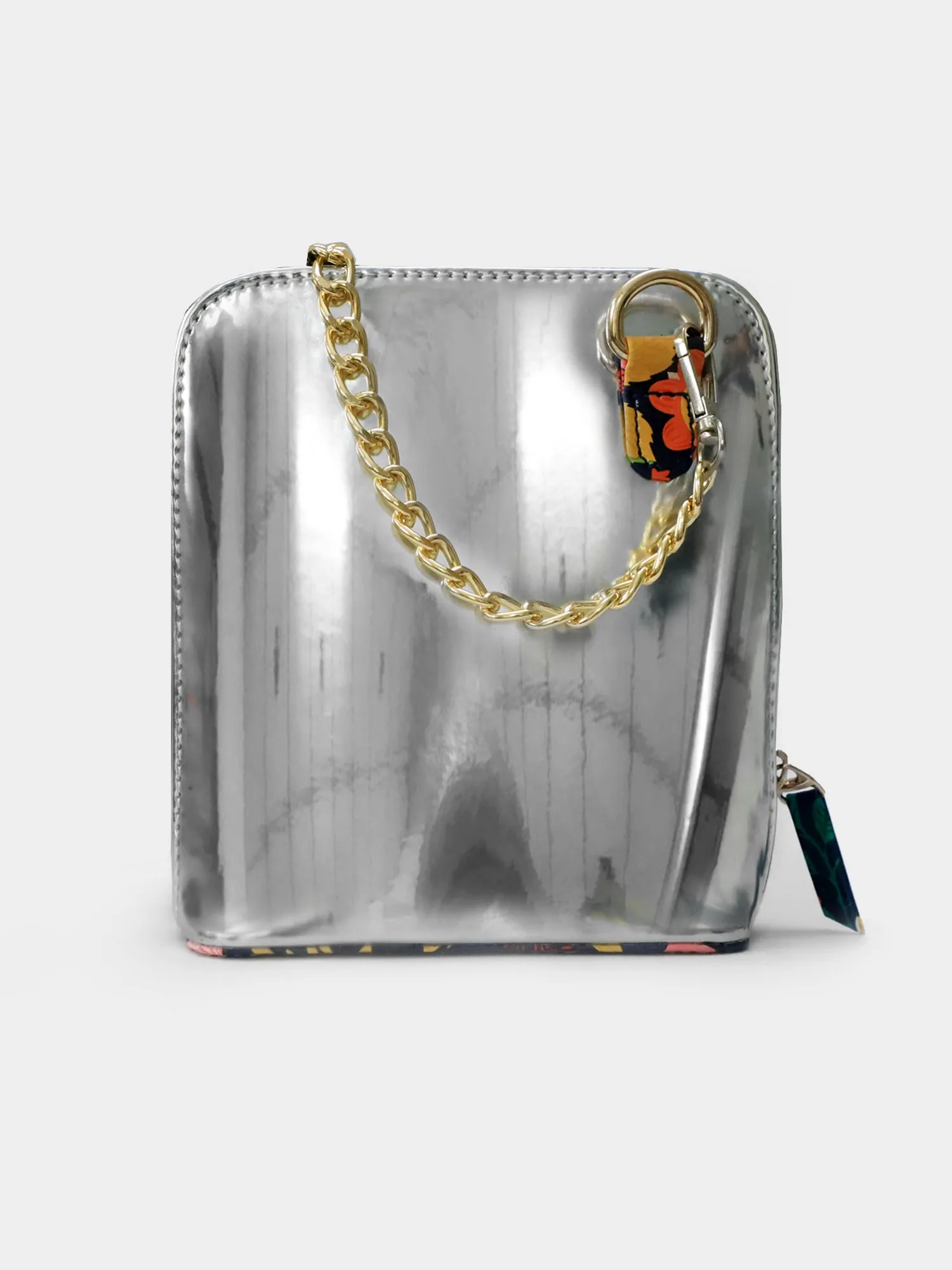 Boho Spirit Caravan Floral Printed Silver Crossbody Bag | Modern Myth
