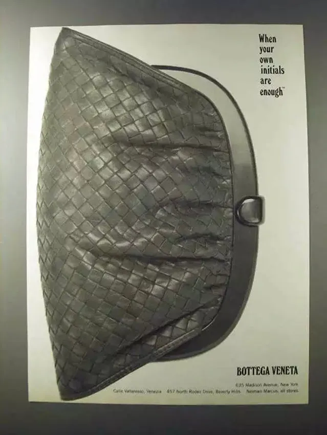 Bottega Veneta Vintage Mini Intrecciato Black Leather Crossbody Bag