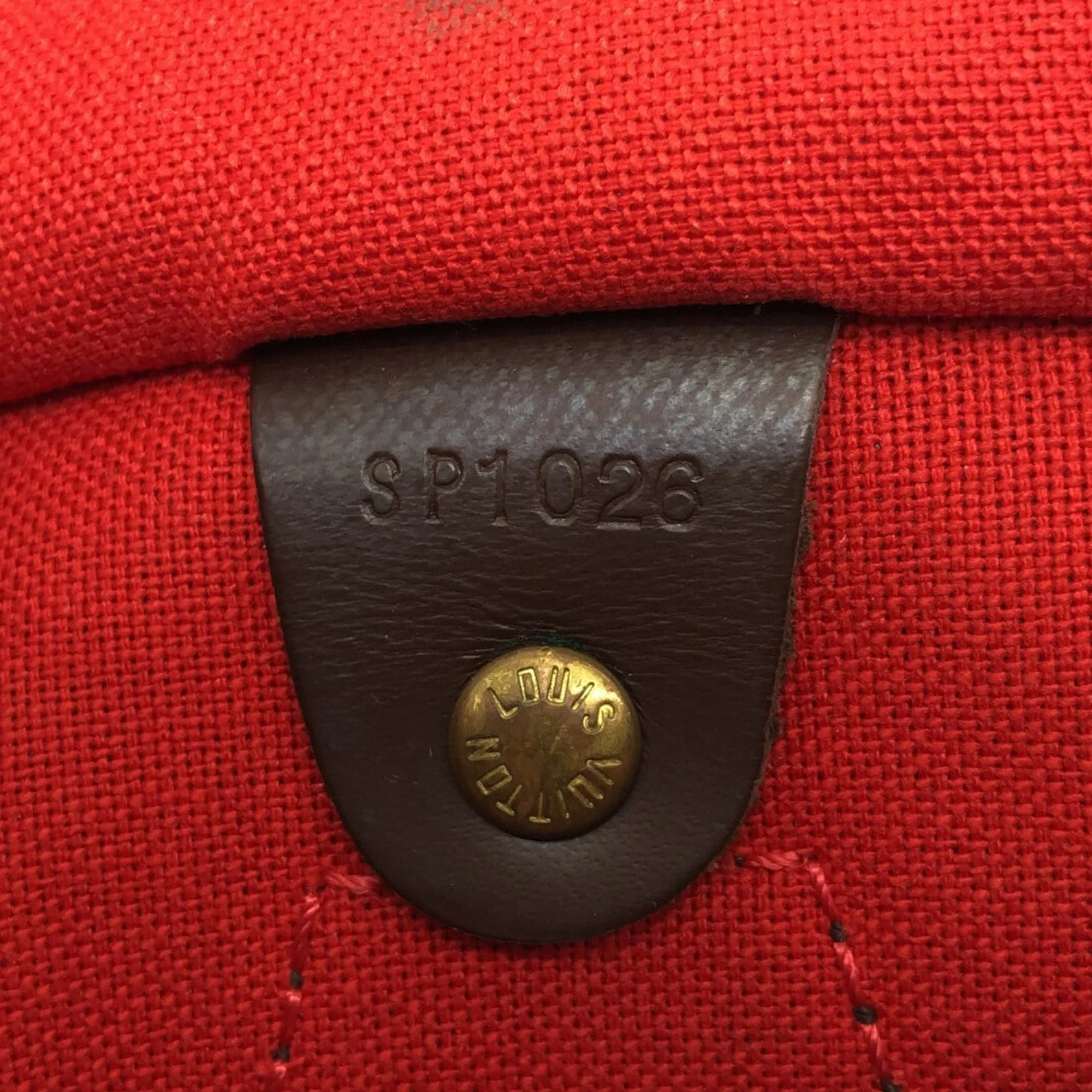Brown Louis Vuitton Damier Ebene Speedy 25 Boston Bag