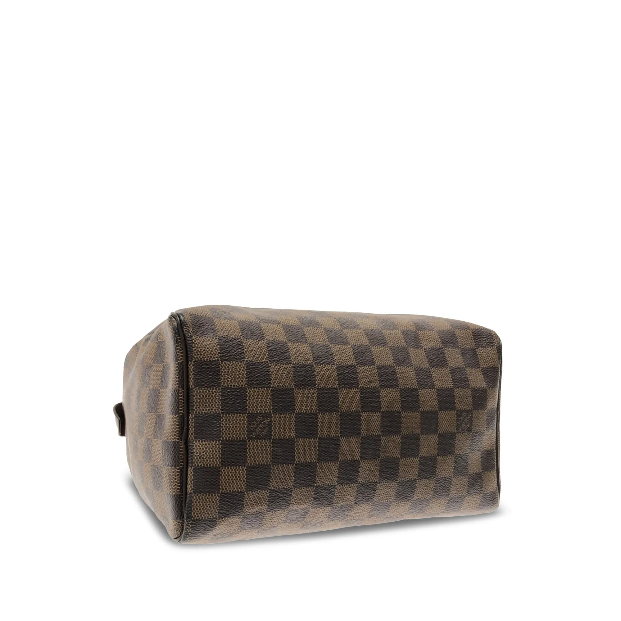Brown Louis Vuitton Damier Ebene Speedy 25 Boston Bag