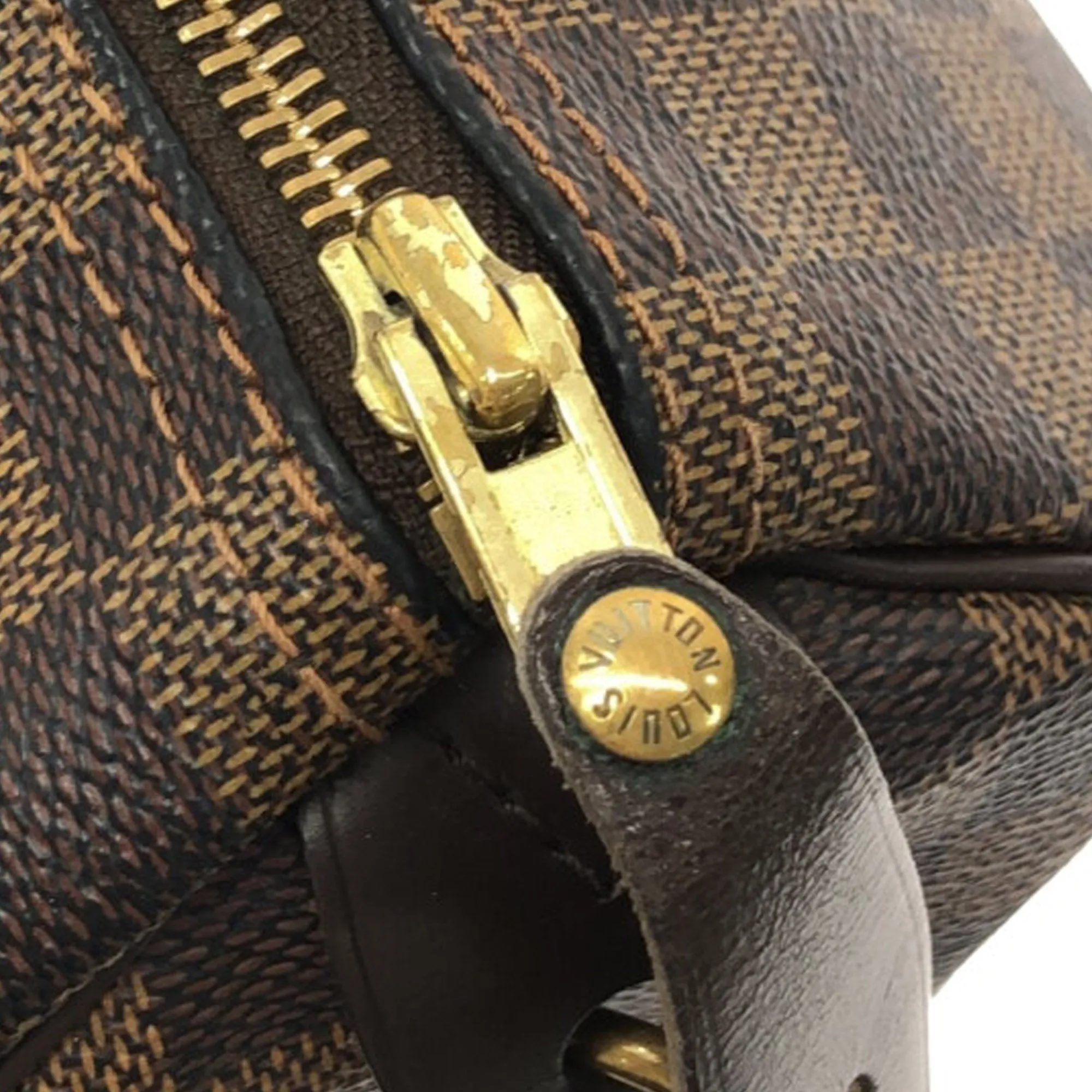 Brown Louis Vuitton Damier Ebene Speedy 25 Boston Bag