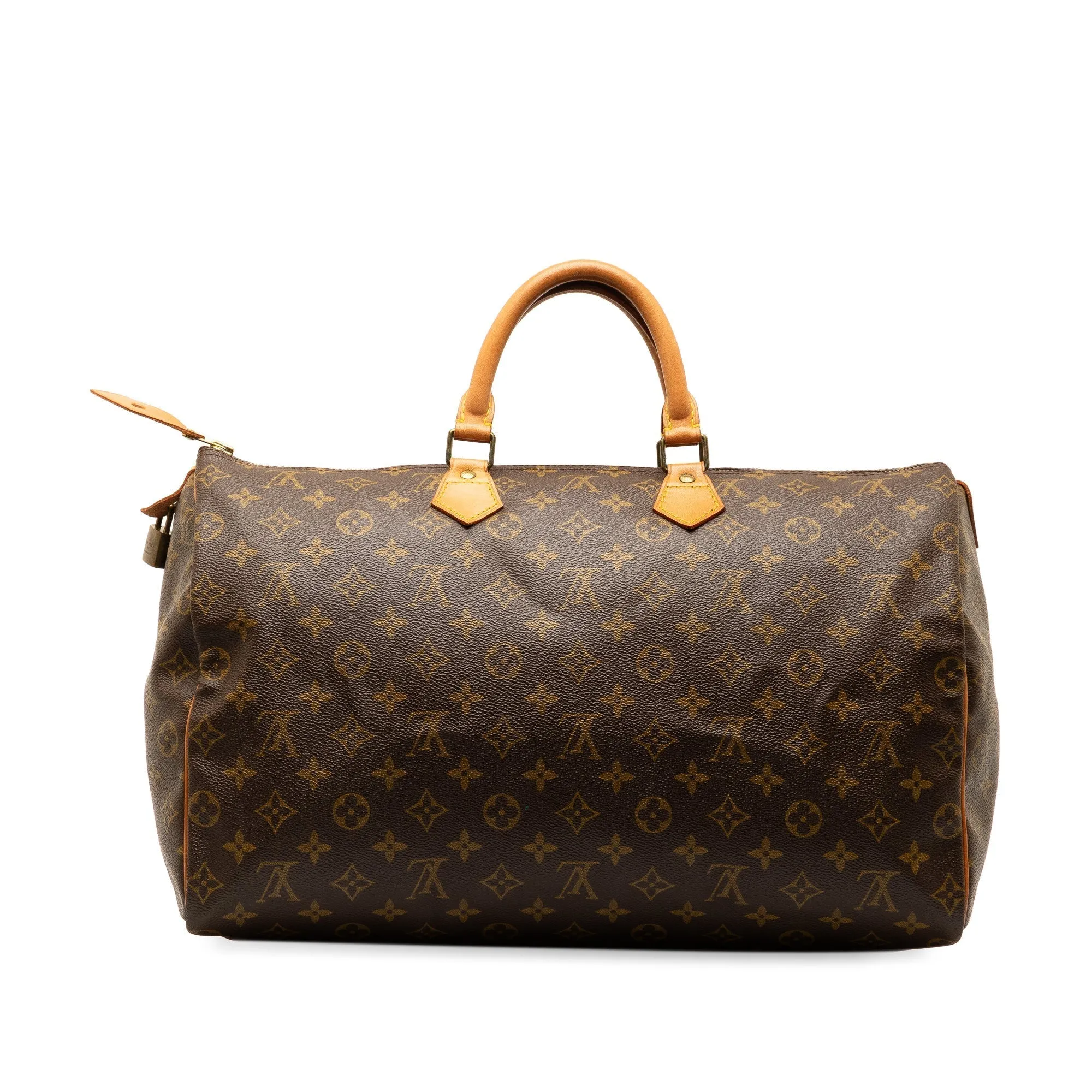 Brown Louis Vuitton Monogram Speedy 40 Boston Bag