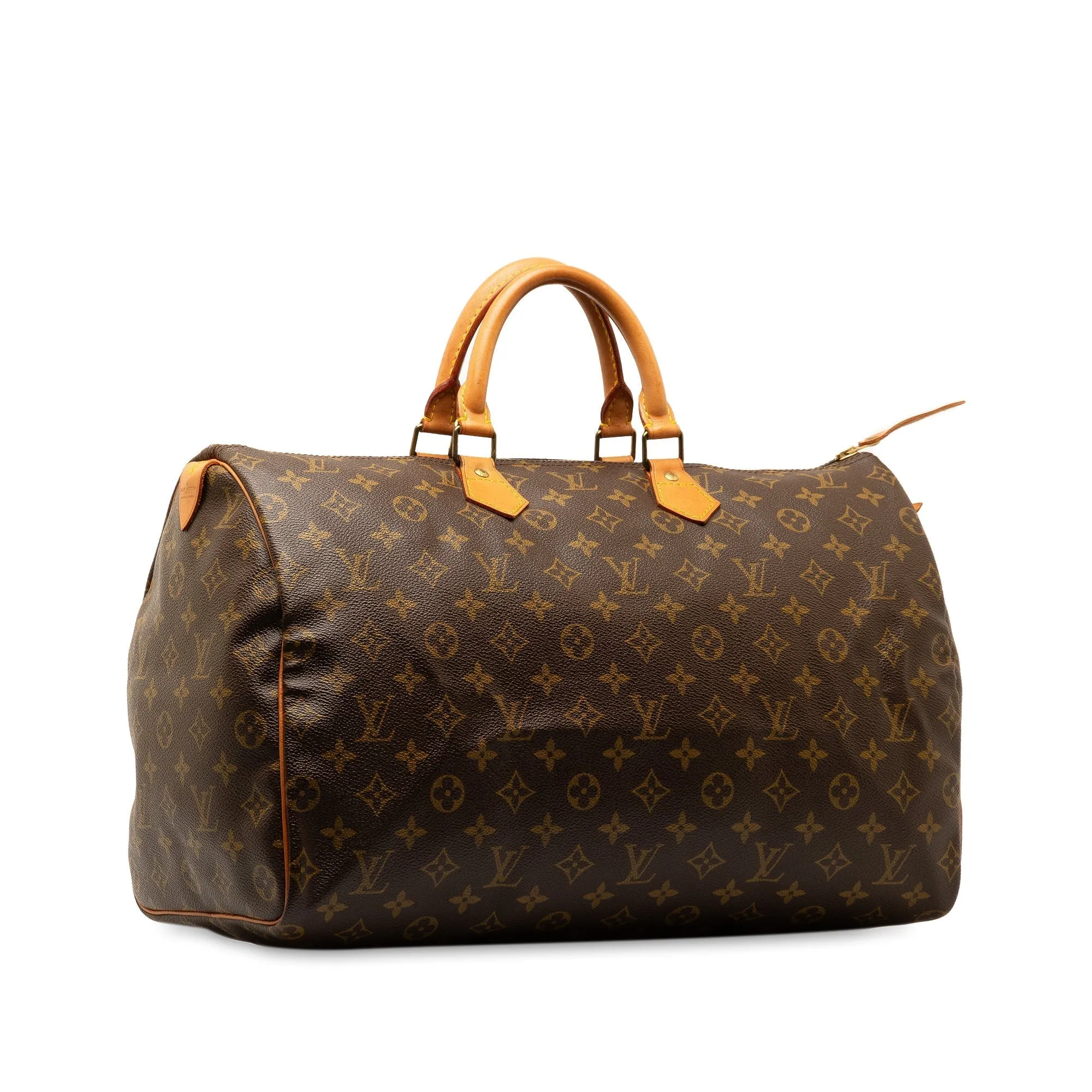 Brown Louis Vuitton Monogram Speedy 40 Boston Bag