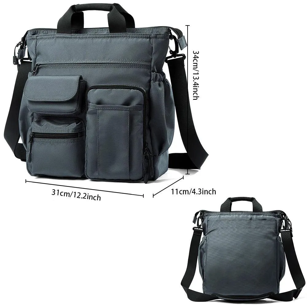 Business Briefcase Multifunction Fashion Shoulder Messenger Bag with USB Port