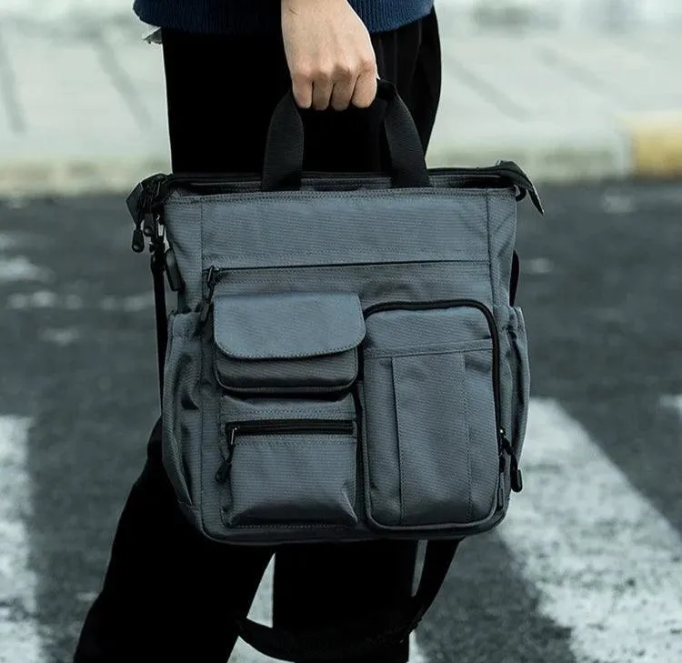 Business Briefcase Multifunction Fashion Shoulder Messenger Bag with USB Port