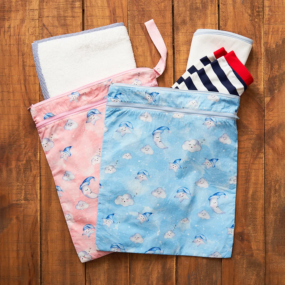 Celestial Organic Wet/Dry Bag - Blue, Pink