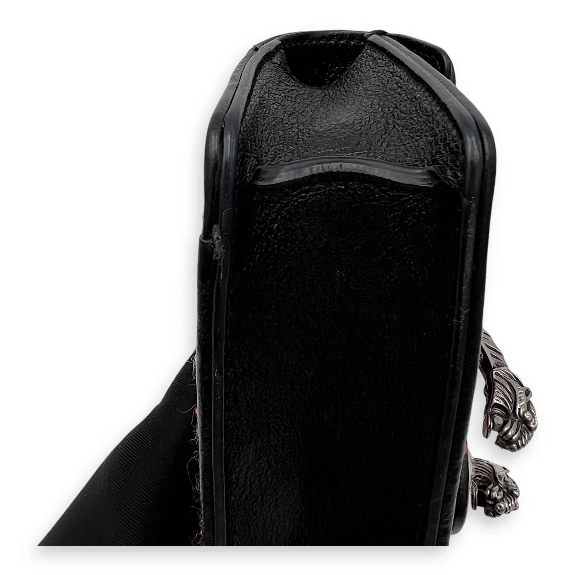 Dionysus Super Mini Red Crossbody Bag in Tweed, Ruthenium hardware