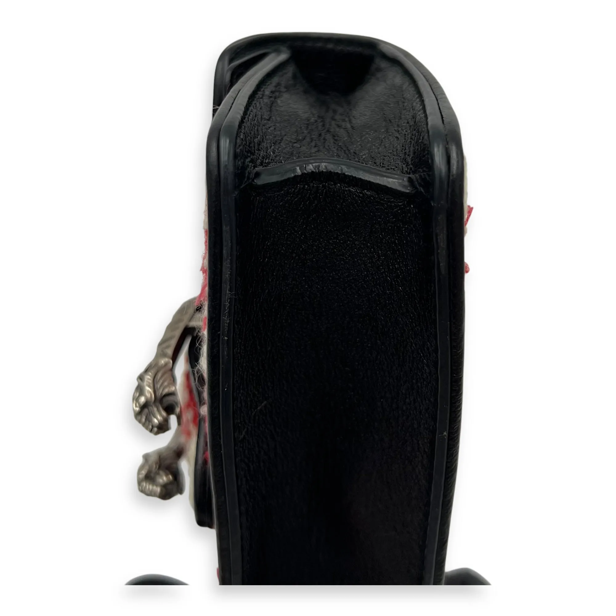 Dionysus Super Mini Red Crossbody Bag in Tweed, Ruthenium hardware