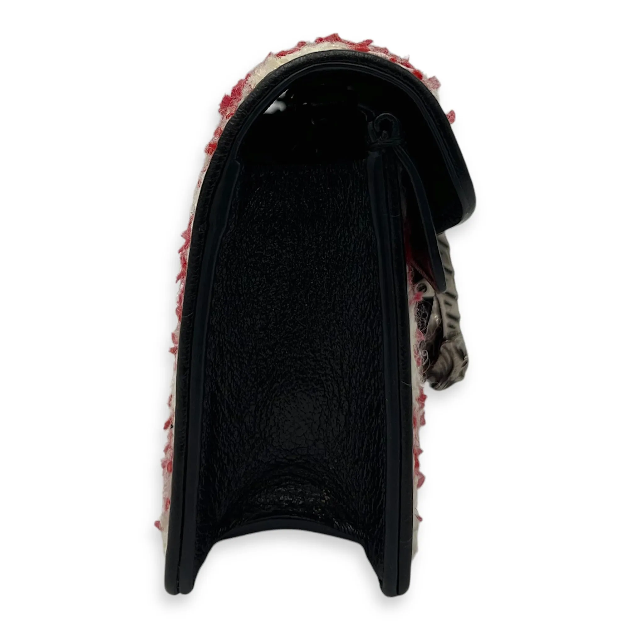 Dionysus Super Mini Red Crossbody Bag in Tweed, Ruthenium hardware