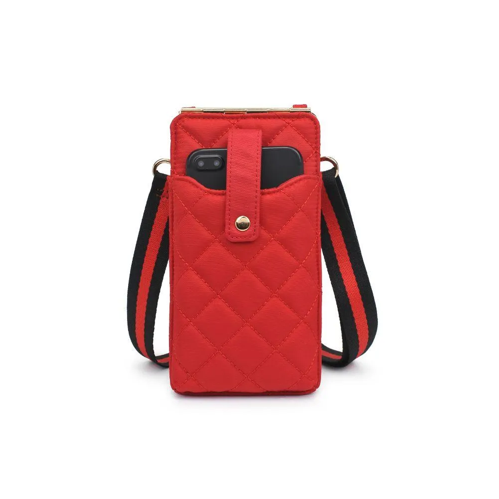 DUALITY QUILTED CELLPHONE CROSSBODY BAG