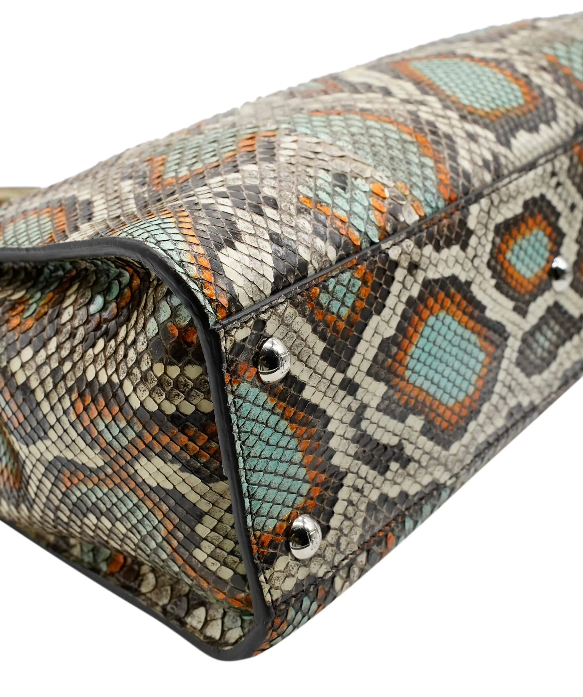 Fendi multi snake peekaboo bag 22.0cmX31.0cm AEC13486-FD