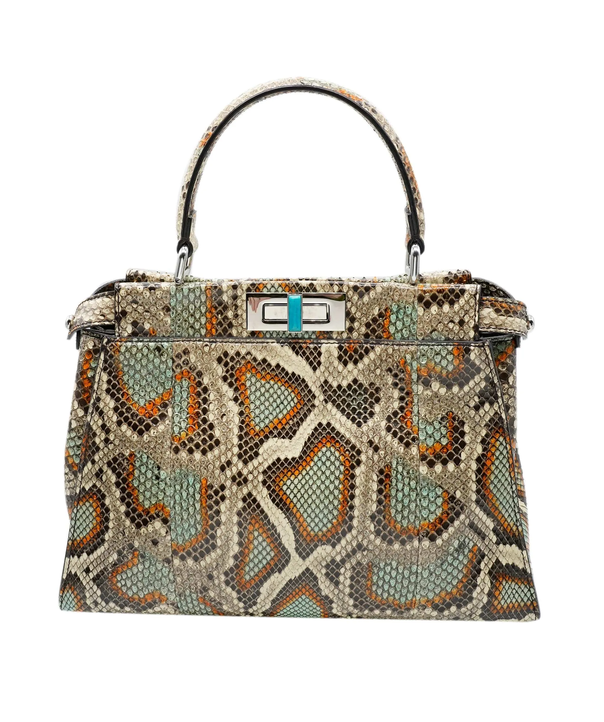 Fendi multi snake peekaboo bag 22.0cmX31.0cm AEC13486-FD