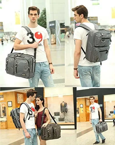 FreeBiz Laptop Bag Convertible Backpack Business Briefcase Messenger Bag Water Resistant Travel