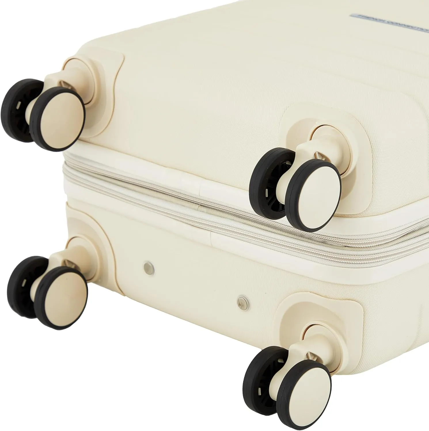 French Connection St. Martin Carry-On Luggage with Cup Holder/USB Ports, Whitecap Gray