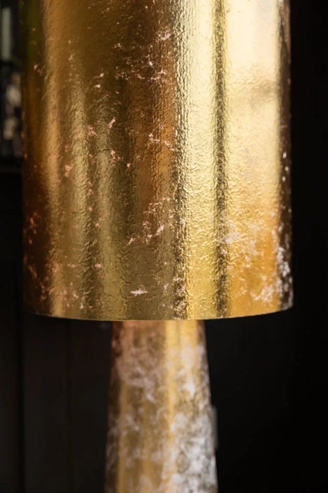 Gold Leafed Effect Floor Lamp