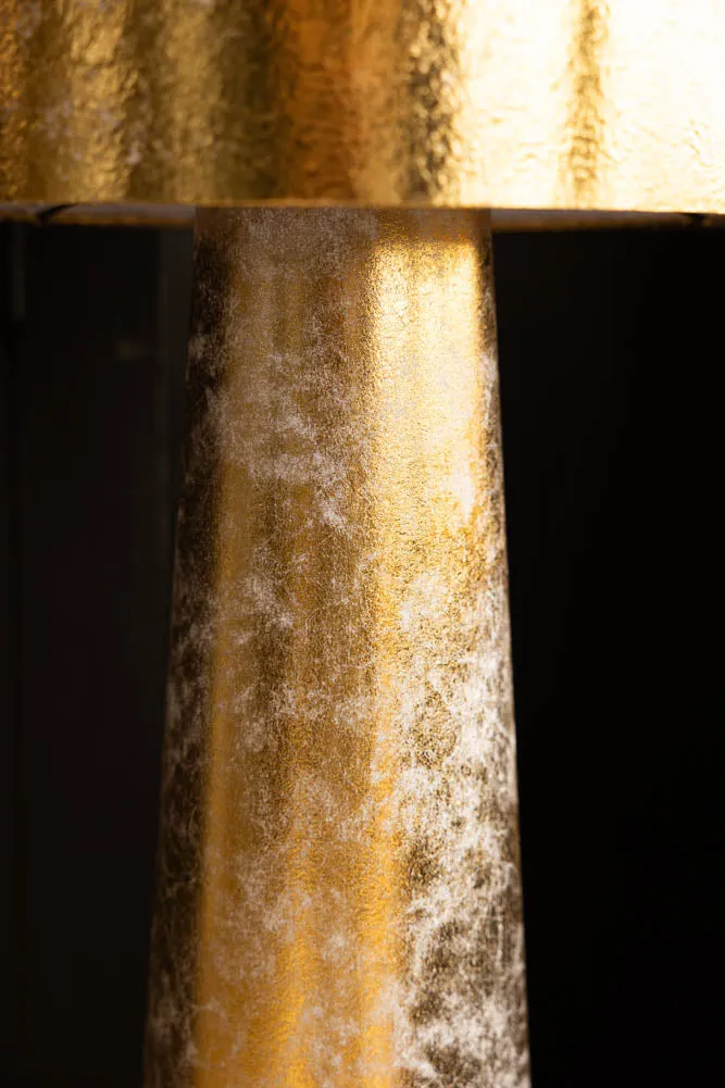 Gold Leafed Effect Floor Lamp