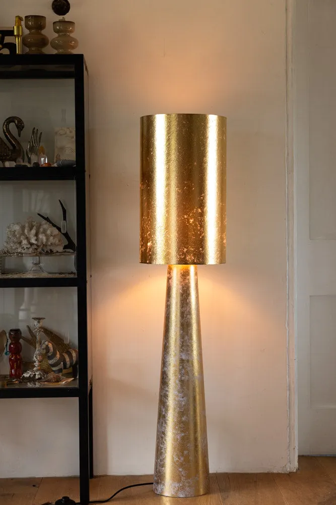 Gold Leafed Effect Floor Lamp