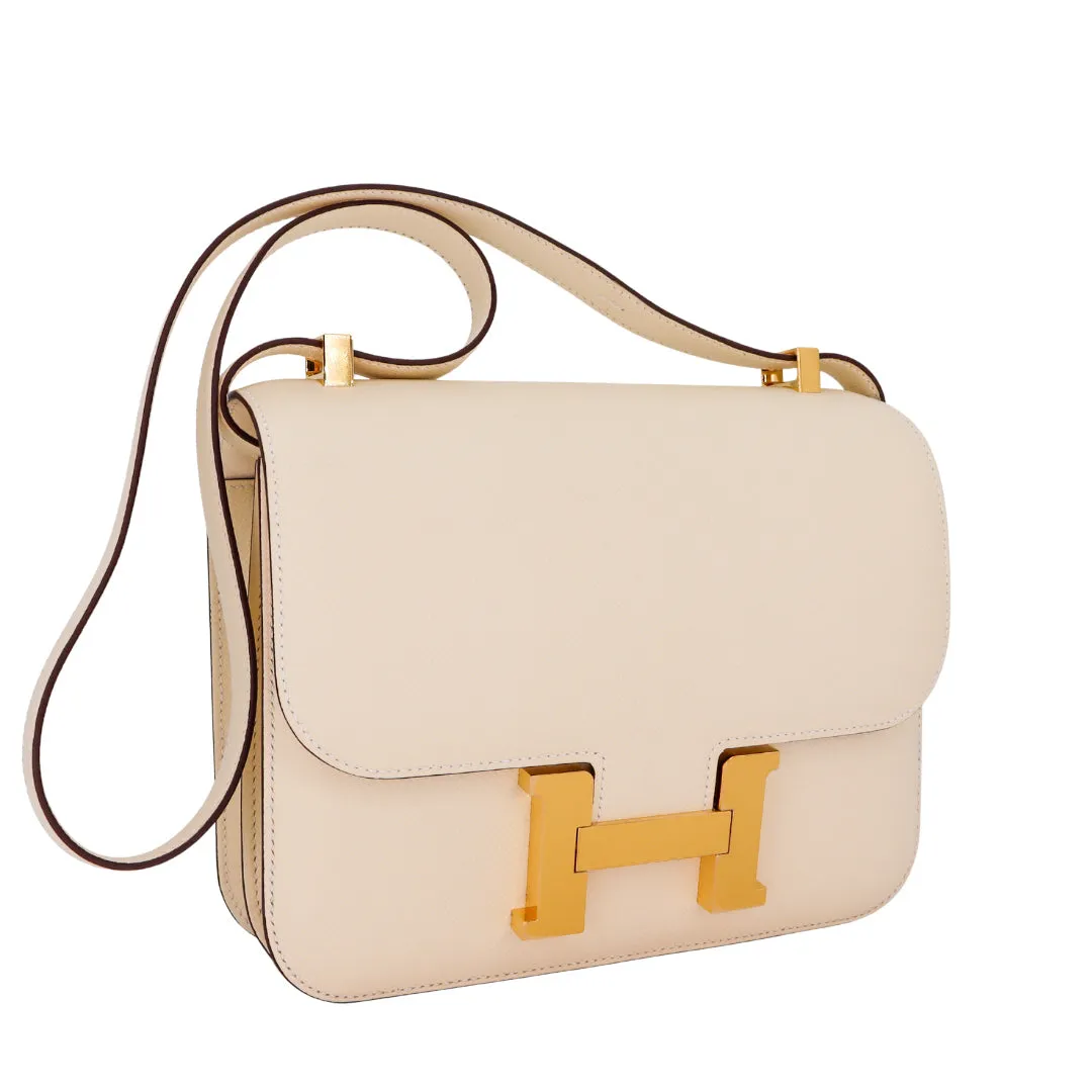 Hermès 24cm Constance Nata Epsom Leather Gold Hardware
