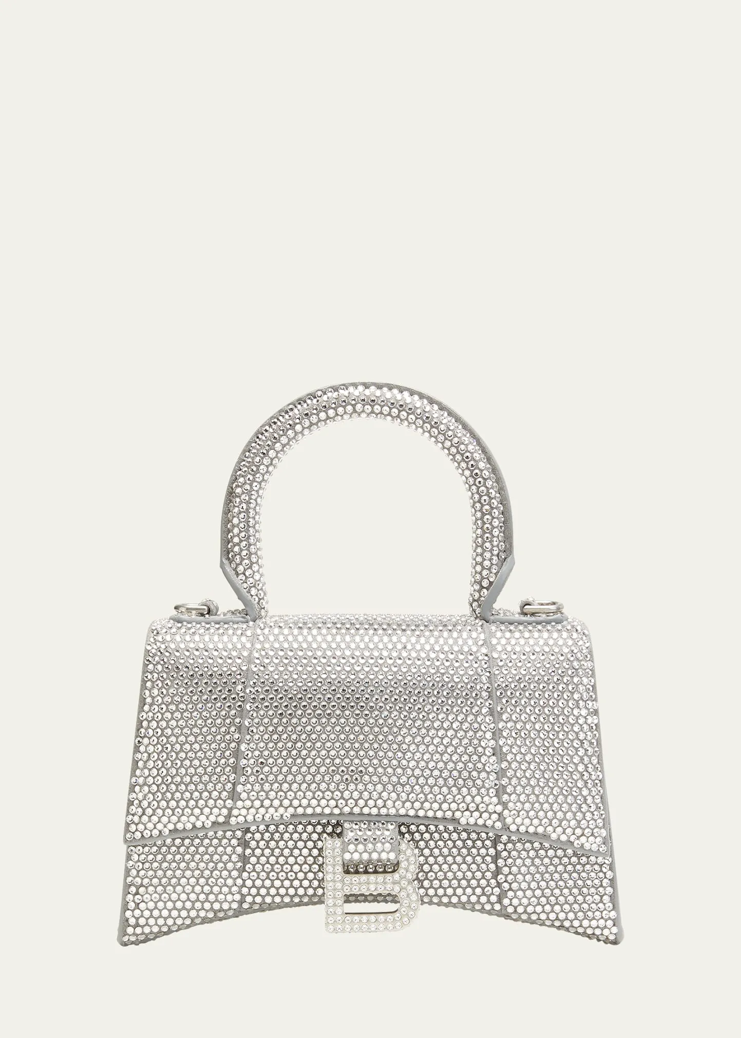 Hourglass XS Strassed Top-Handle Bag