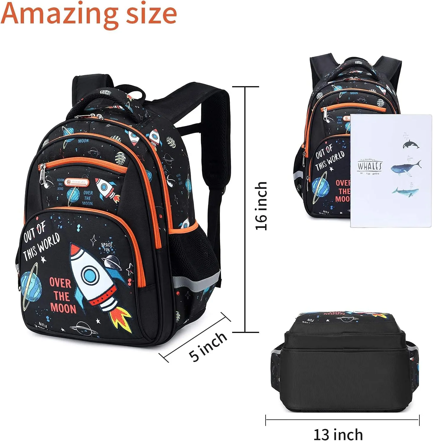 Kids Backpack for Girls Preschool Elementary Kindergarten School Bag 15.6 Multifunctional Cute Large Capacity