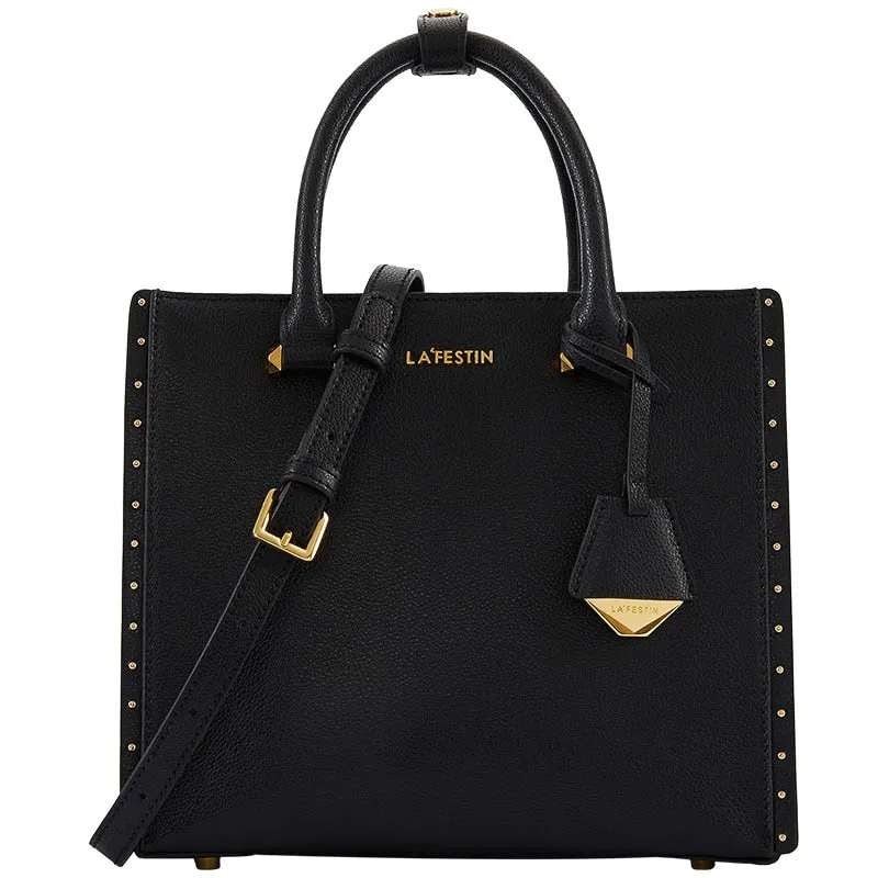 LA'FESTIN Lovely Leather Large Capacity Zipper Closure Crossbody Handbag Shoulder Bag