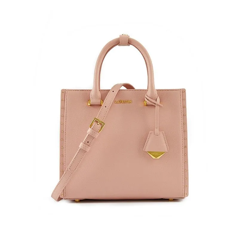 LA'FESTIN Lovely Leather Large Capacity Zipper Closure Crossbody Handbag Shoulder Bag