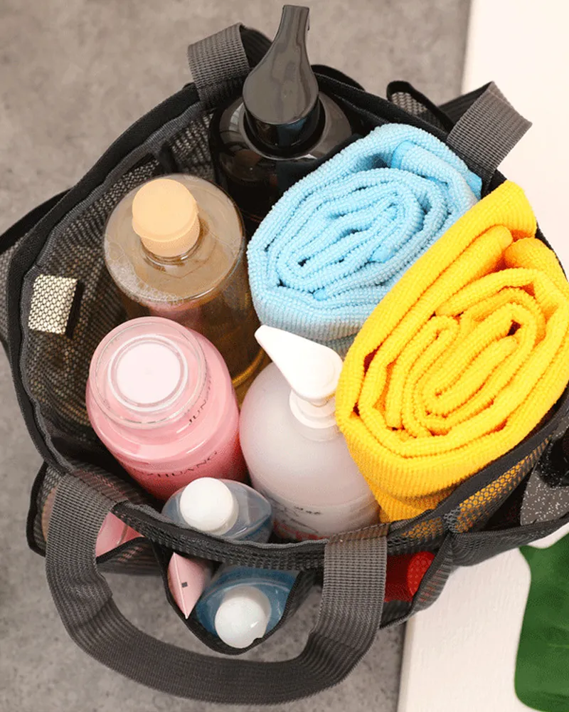 Large capacity mesh handbag