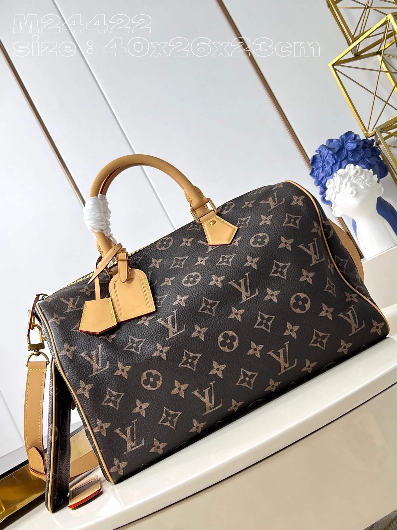 LB981 Speedy P9 Bandoulière 40 / 15.7 x 10.2 x 9.1 inches / HIGHEST QUALITY VERSION