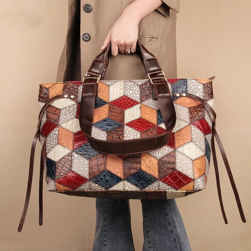 Leather Handbags, Large Capacity