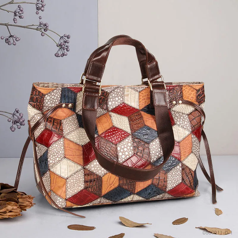 Leather Handbags, Large Capacity