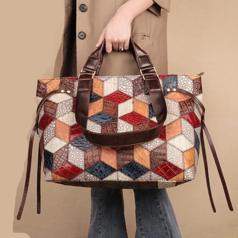 Leather Handbags, Large Capacity