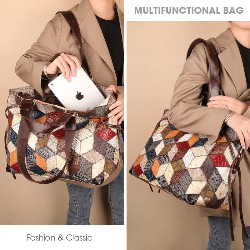Leather Handbags, Large Capacity