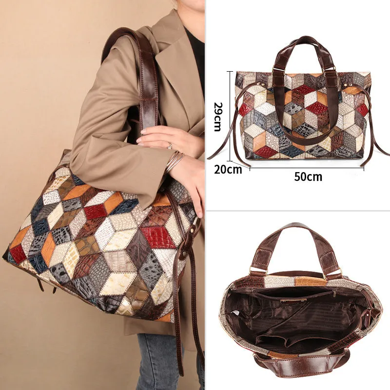 Leather Handbags, Large Capacity