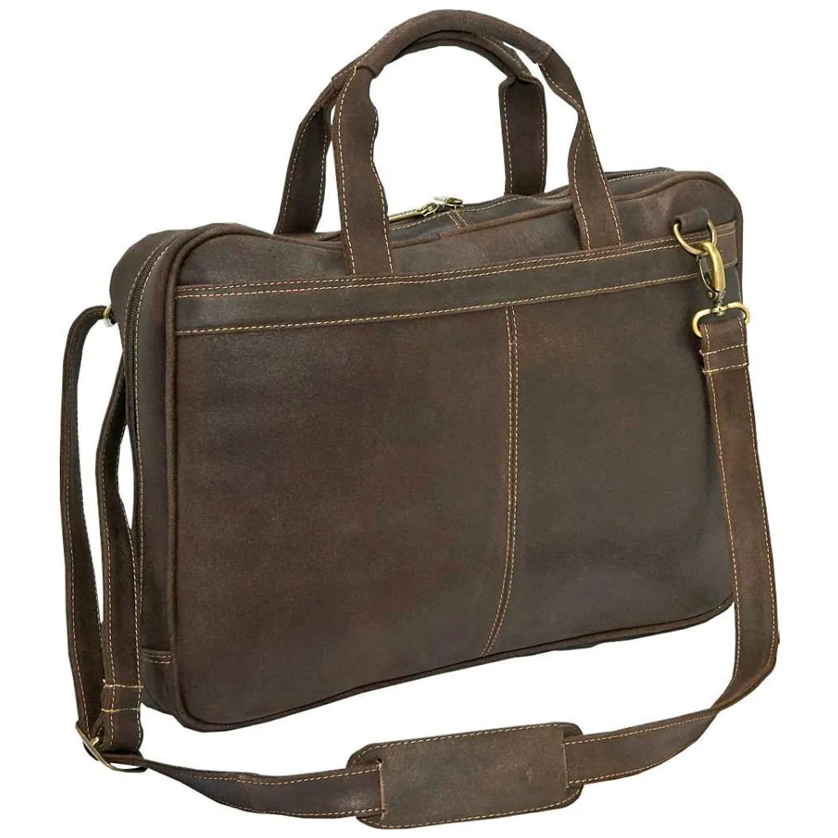 Ledonne Leather Distressed Laptop Brief