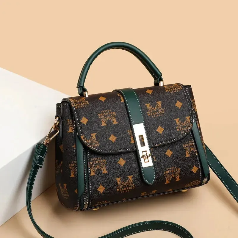 Letter Print Fashion Shoulder Bag Large Capacity Crossbody Handbag