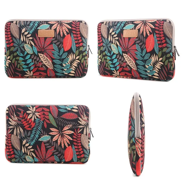 Lisen 6.0 inch Sleeve Case Colorful Leaves Zipper Briefcase Carrying Bag for Amazon Kindle