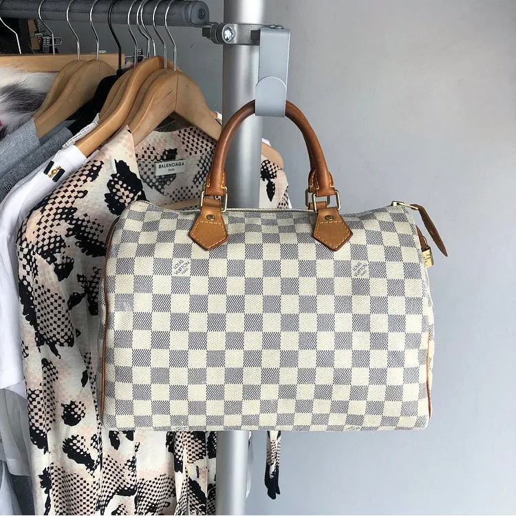 Louis Vuitton Damier Azur Speedy 30 Doctor Bag