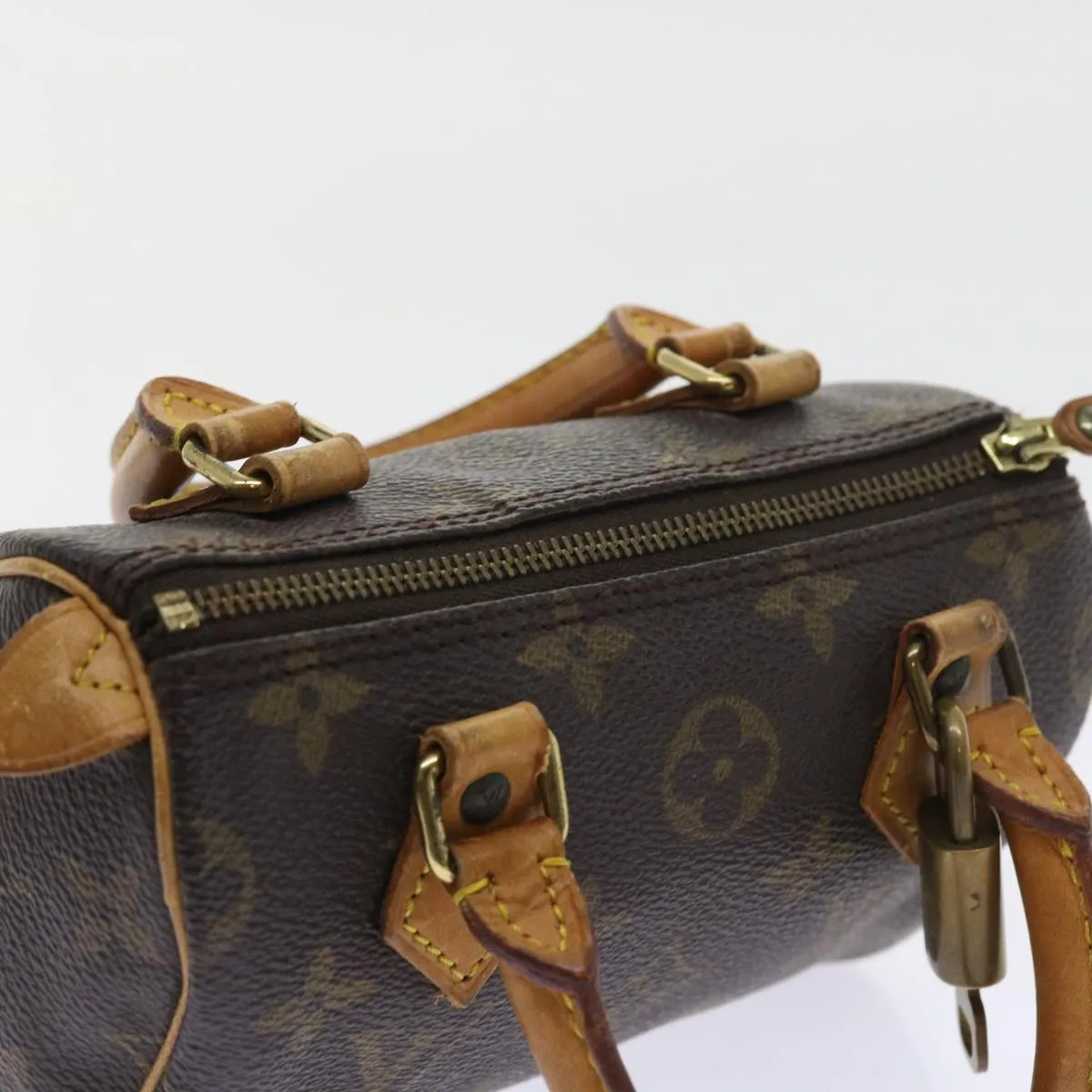 Louis Vuitton Mini Speedy  Canvas Handbag ()
