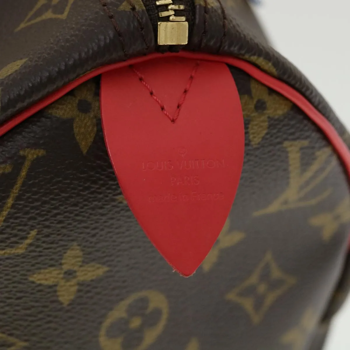LOUIS VUITTON Monogram Totem Speedy 30 Hand Bag M41666 LV Auth bs2099A