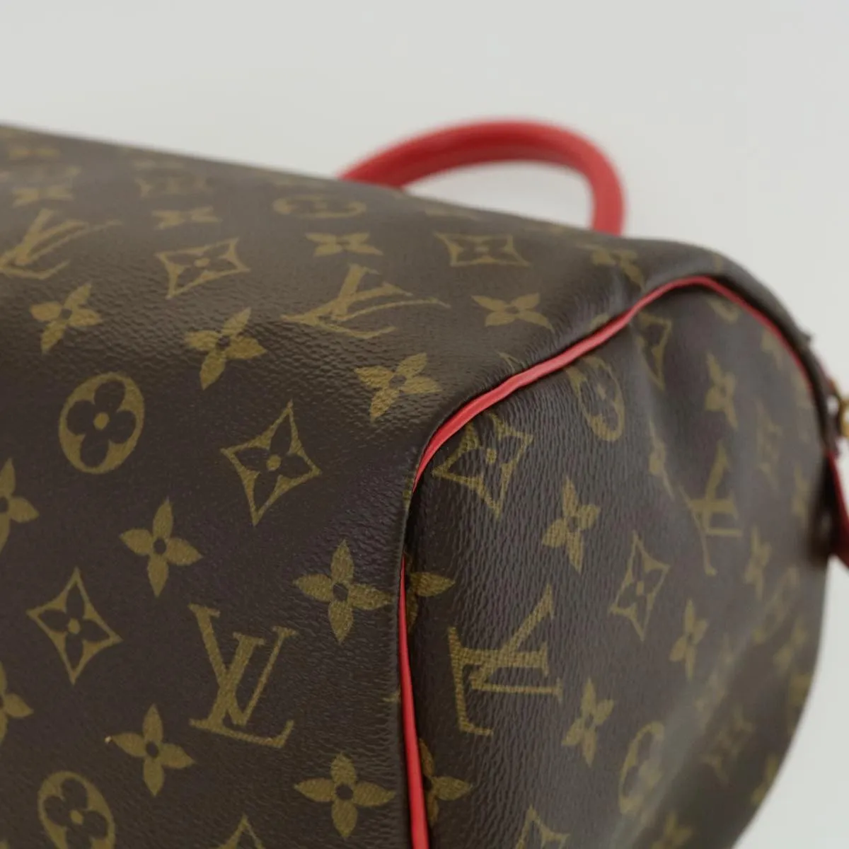 LOUIS VUITTON Monogram Totem Speedy 30 Hand Bag M41666 LV Auth bs2099A