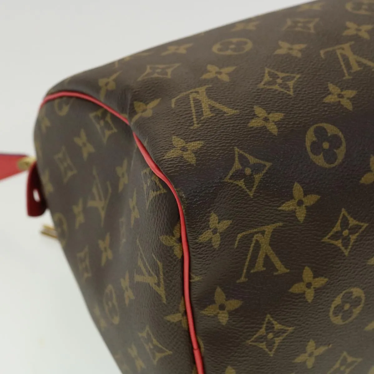 LOUIS VUITTON Monogram Totem Speedy 30 Hand Bag M41666 LV Auth bs2099A