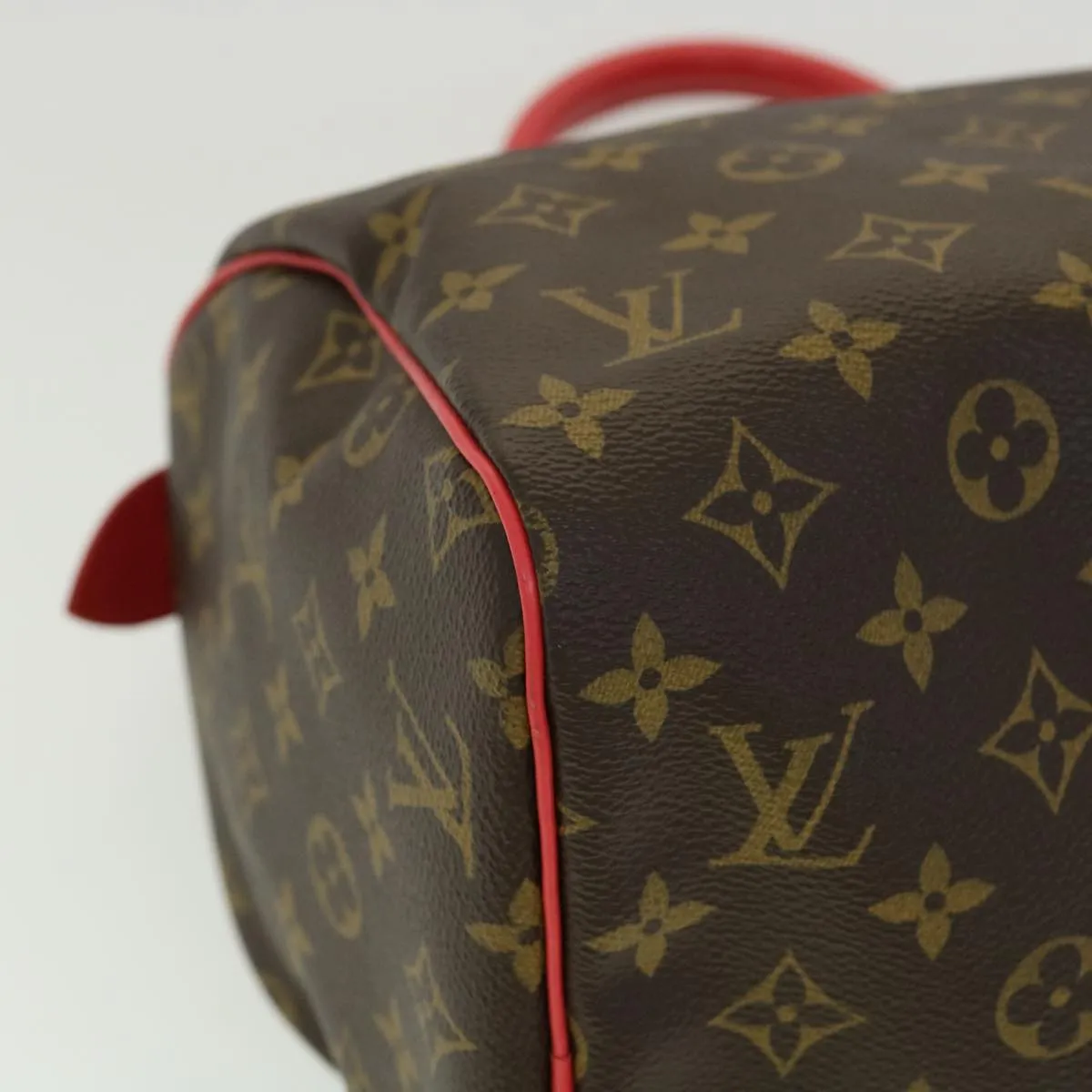 LOUIS VUITTON Monogram Totem Speedy 30 Hand Bag M41666 LV Auth bs2099A