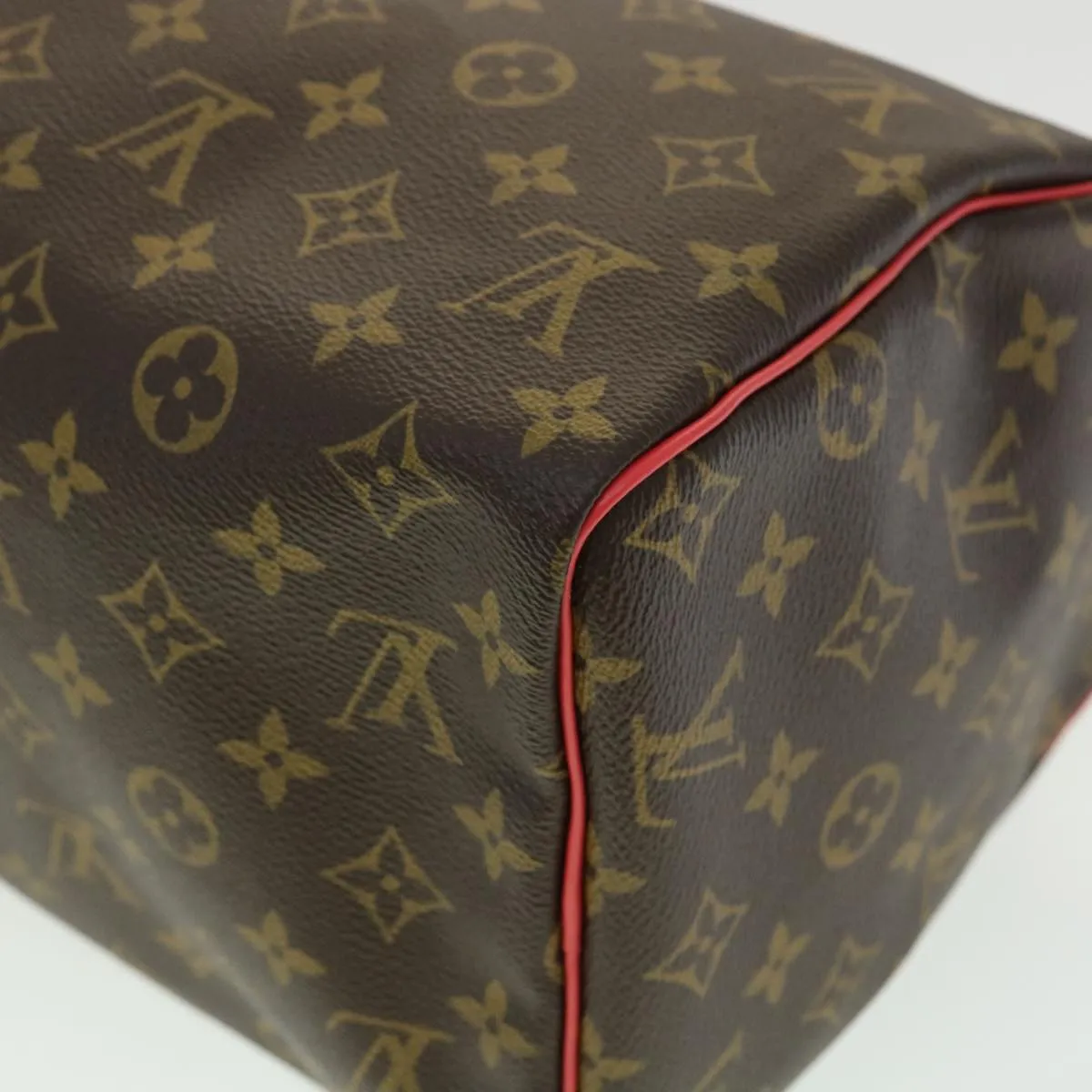 LOUIS VUITTON Monogram Totem Speedy 30 Hand Bag M41666 LV Auth bs2099A