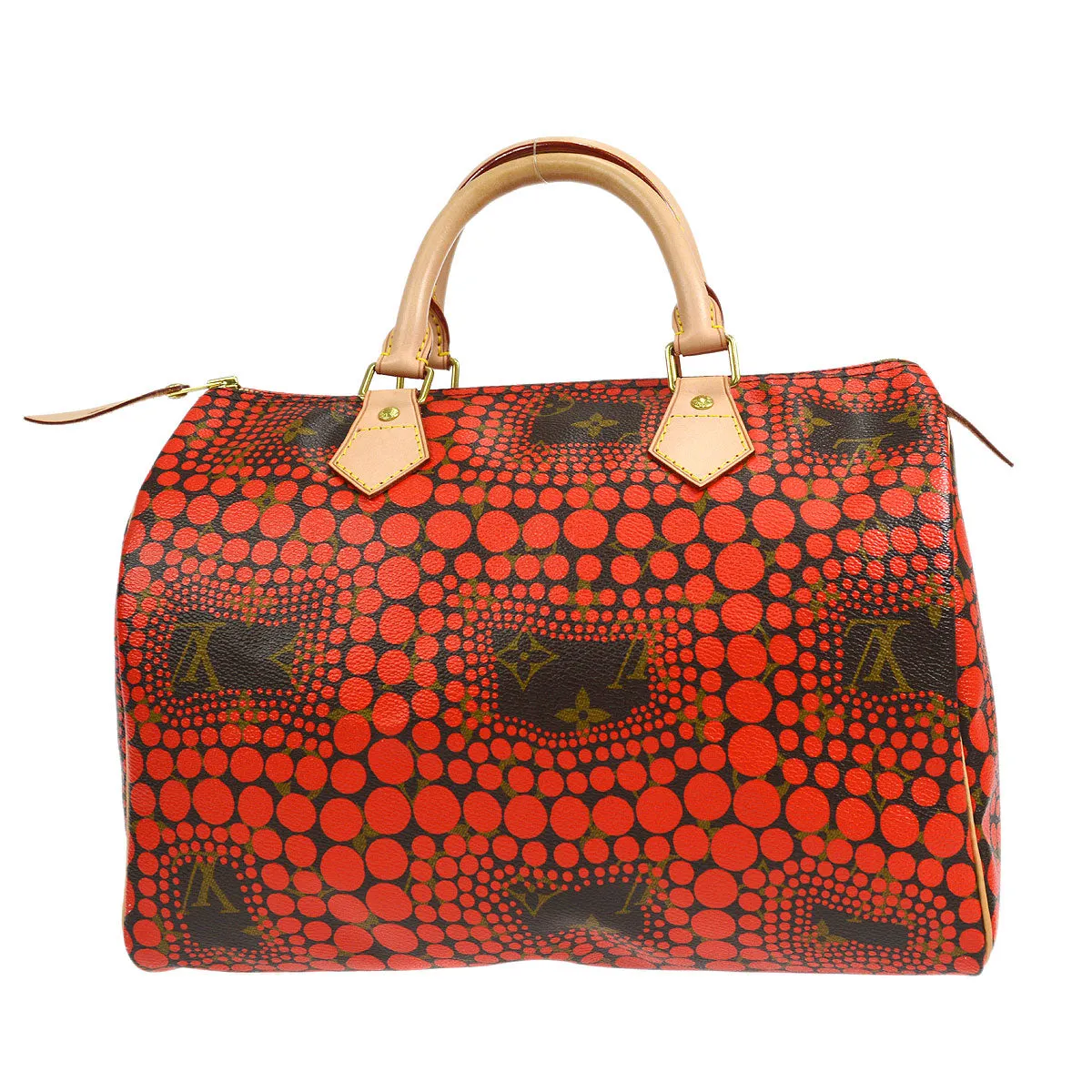 LOUIS VUITTON SPEEDY 30 HANDBAG KUSAMA YAYOI PUMPKIN DOT