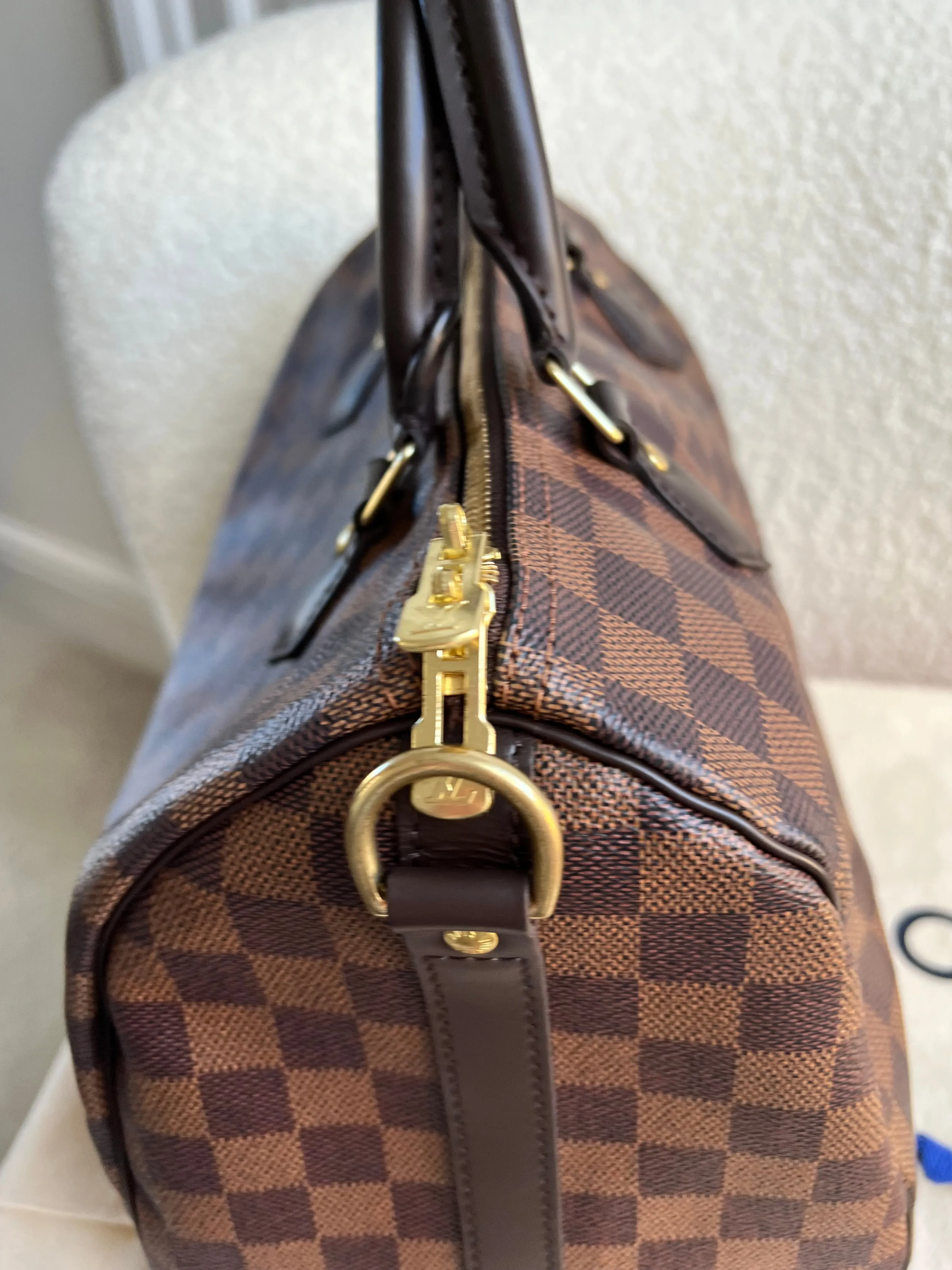 Louis Vuitton Speedy Bandouliere 30 Damier Ebene (strap missing)