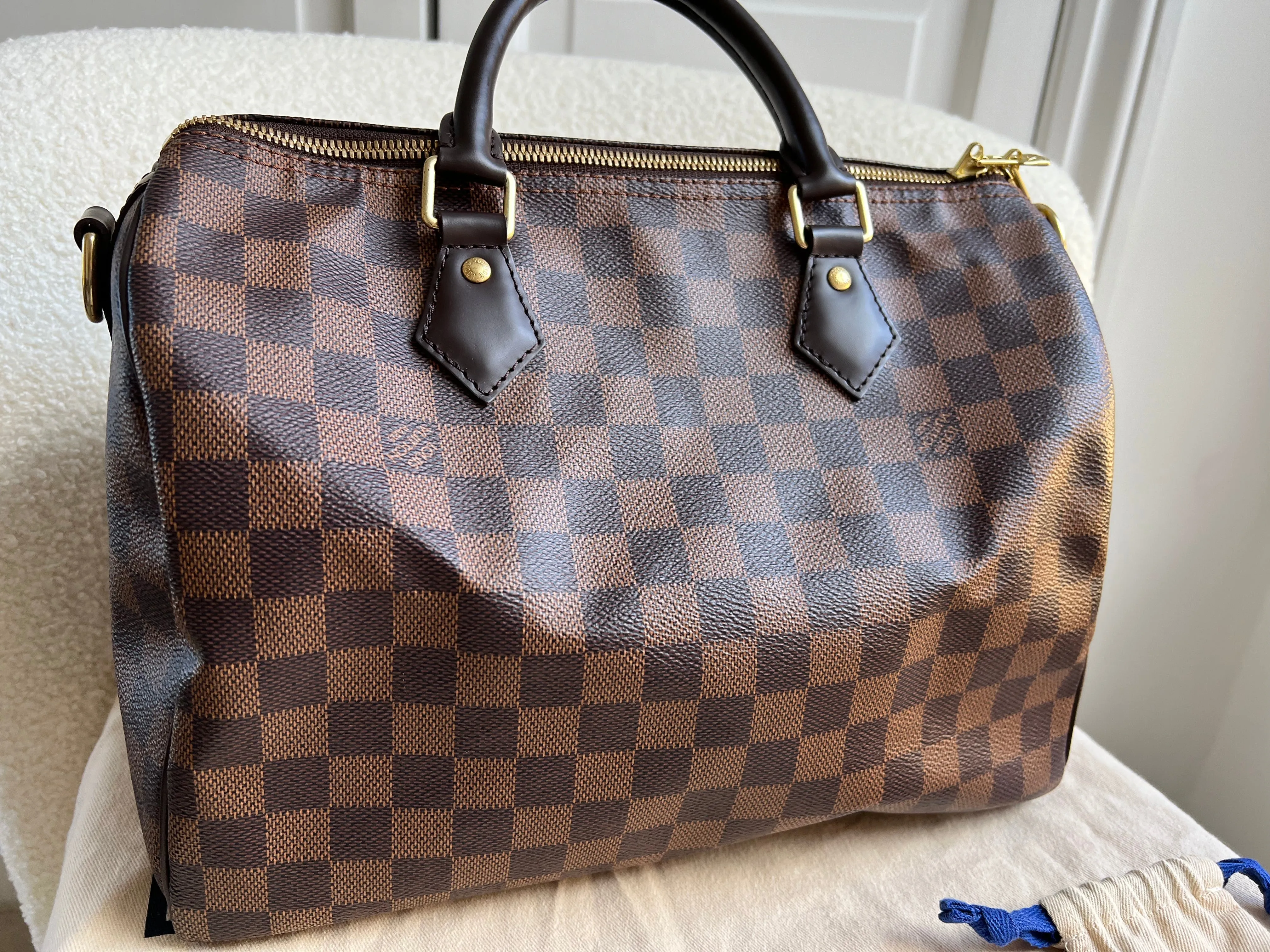 Louis Vuitton Speedy Bandouliere 30 Damier Ebene (strap missing)