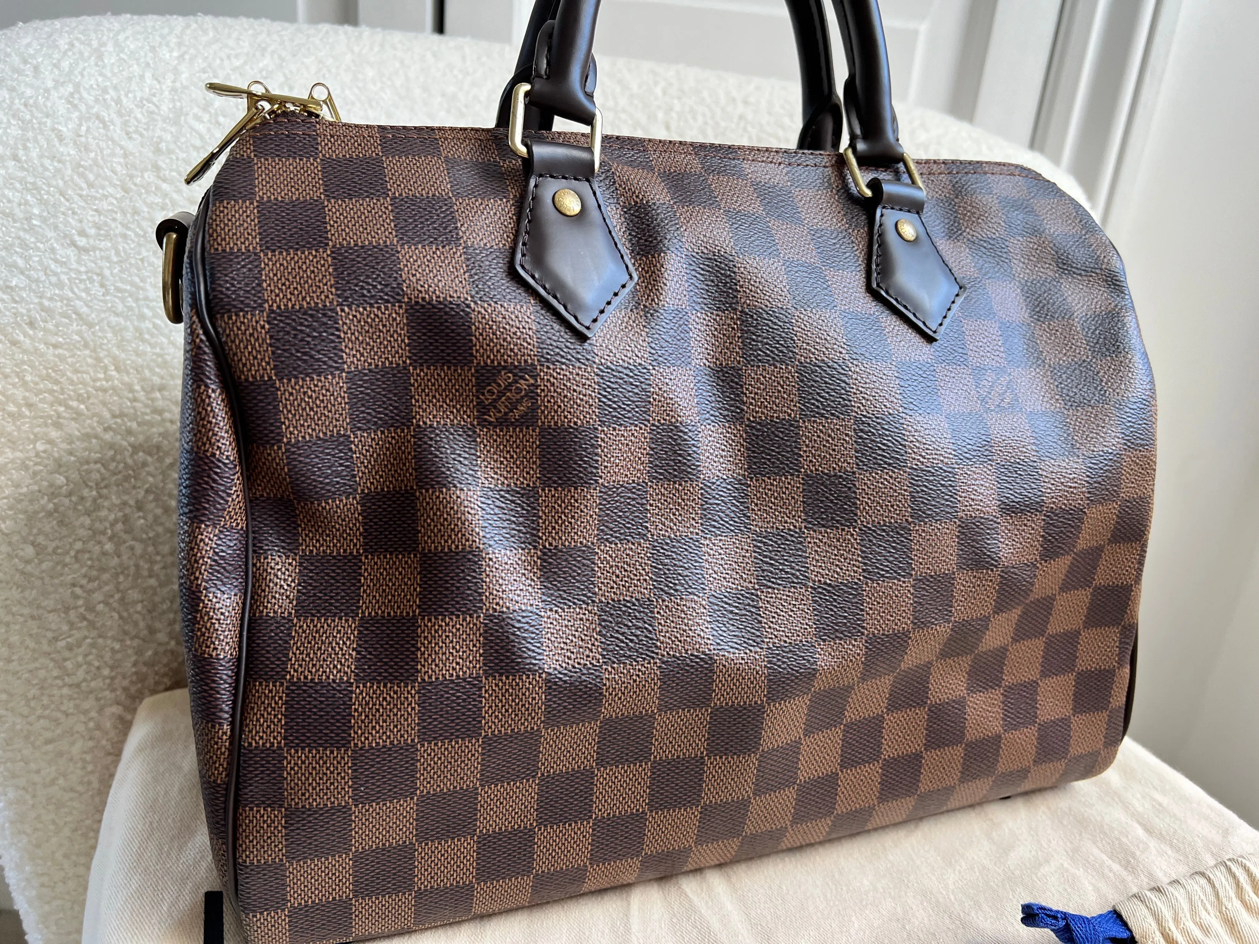 Louis Vuitton Speedy Bandouliere 30 Damier Ebene (strap missing)